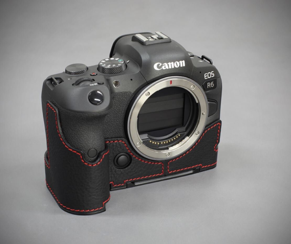 Canon EOS R5 / R6 Handmade Leather Case Camera Bag Half Etsy Australia