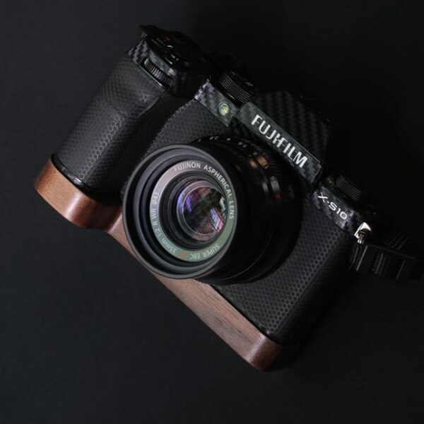 Fujifilm X-S10 wood base wood grip bottom plate for xs10 - R011