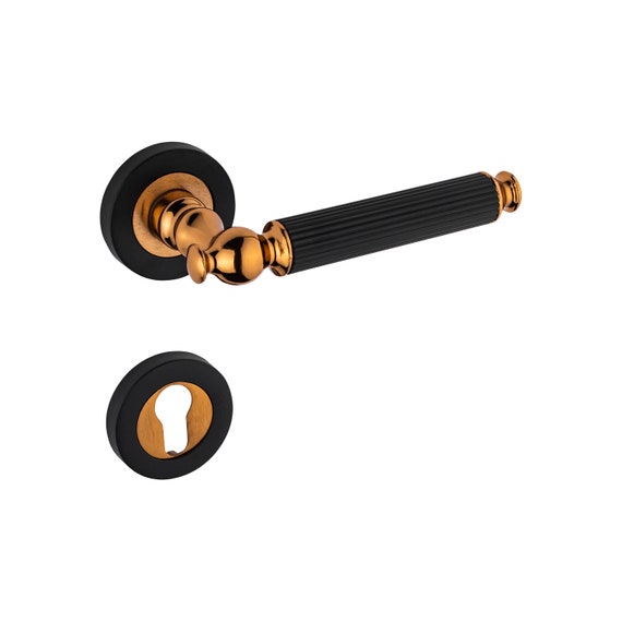 A Pair of Luxury Door Handle Set in Zinc Alloy Rustic Door Etsy