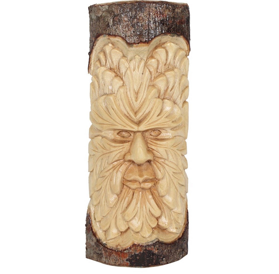 Small 30cm Green Man Wood Carving Etsy