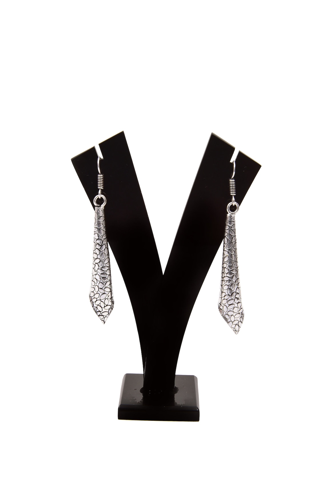 Handmade cone earring Conical dangler earring patterned cone Etsy