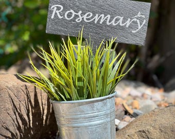 Custom Plant Stake, Slate Sign, Personalized Slate Garden Marker, Custom Plant Label, Large Natural Slate Marker, Slate Remembrance Plaque