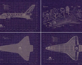 NASA Space Shuttle Poster Set