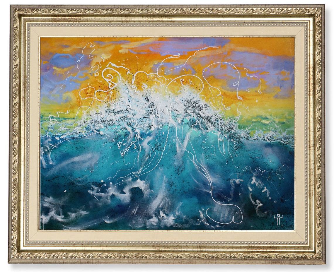 Marine painting Contemporary Art Oil painting Etsy