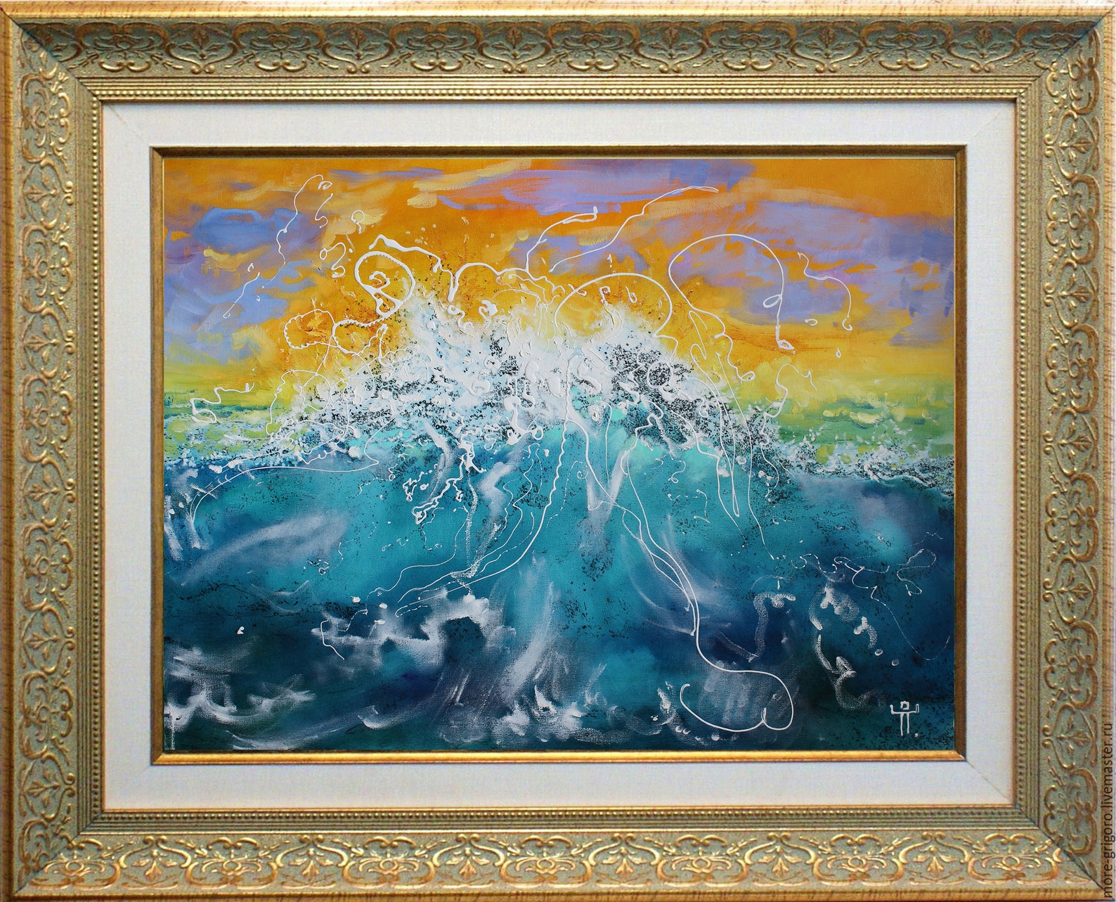 Marine painting Contemporary Art Oil painting Etsy
