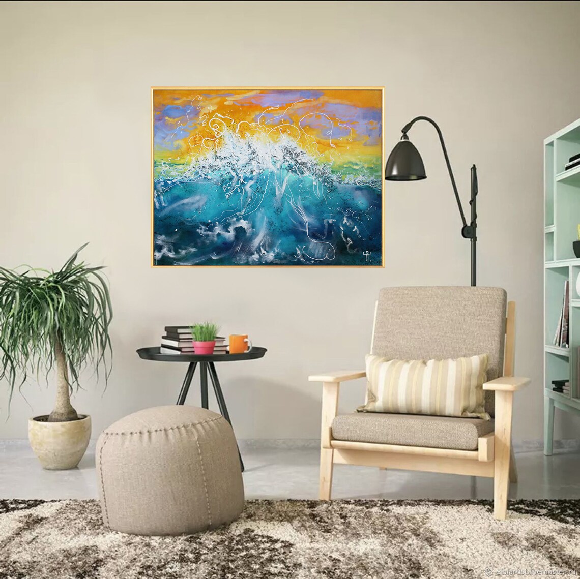 Marine painting Contemporary Art Oil painting Etsy