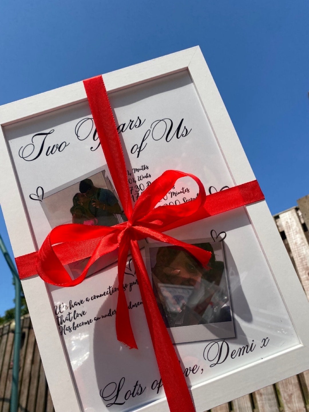 Personalised Anniversary Gift Etsy