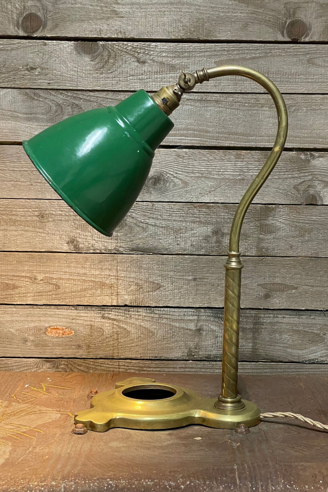 Rare Antique Desk Lamp I Art Nouveau Desk Lamp I Brass and Etsy