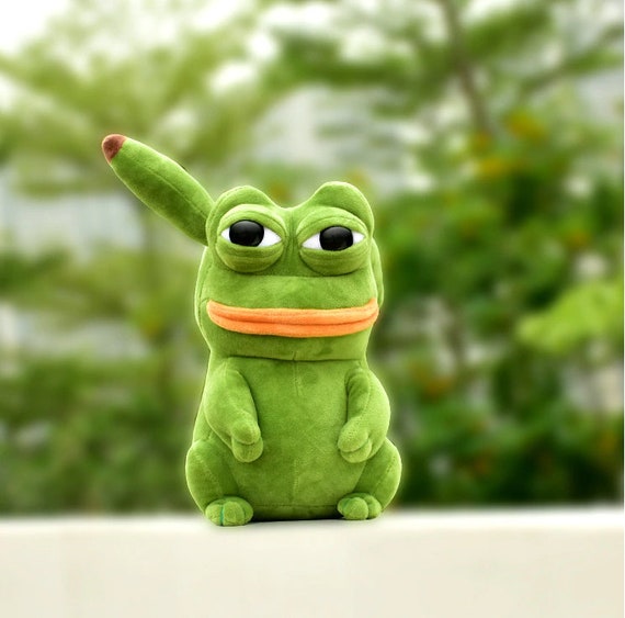 pepe the frog pikachu plush