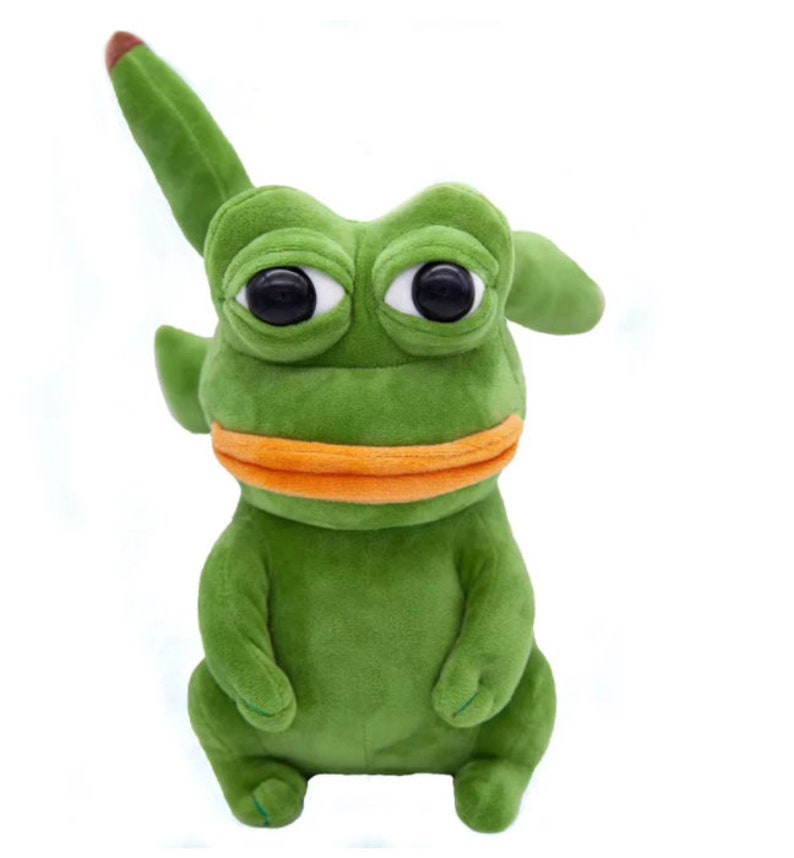 pepe the frog pikachu plush