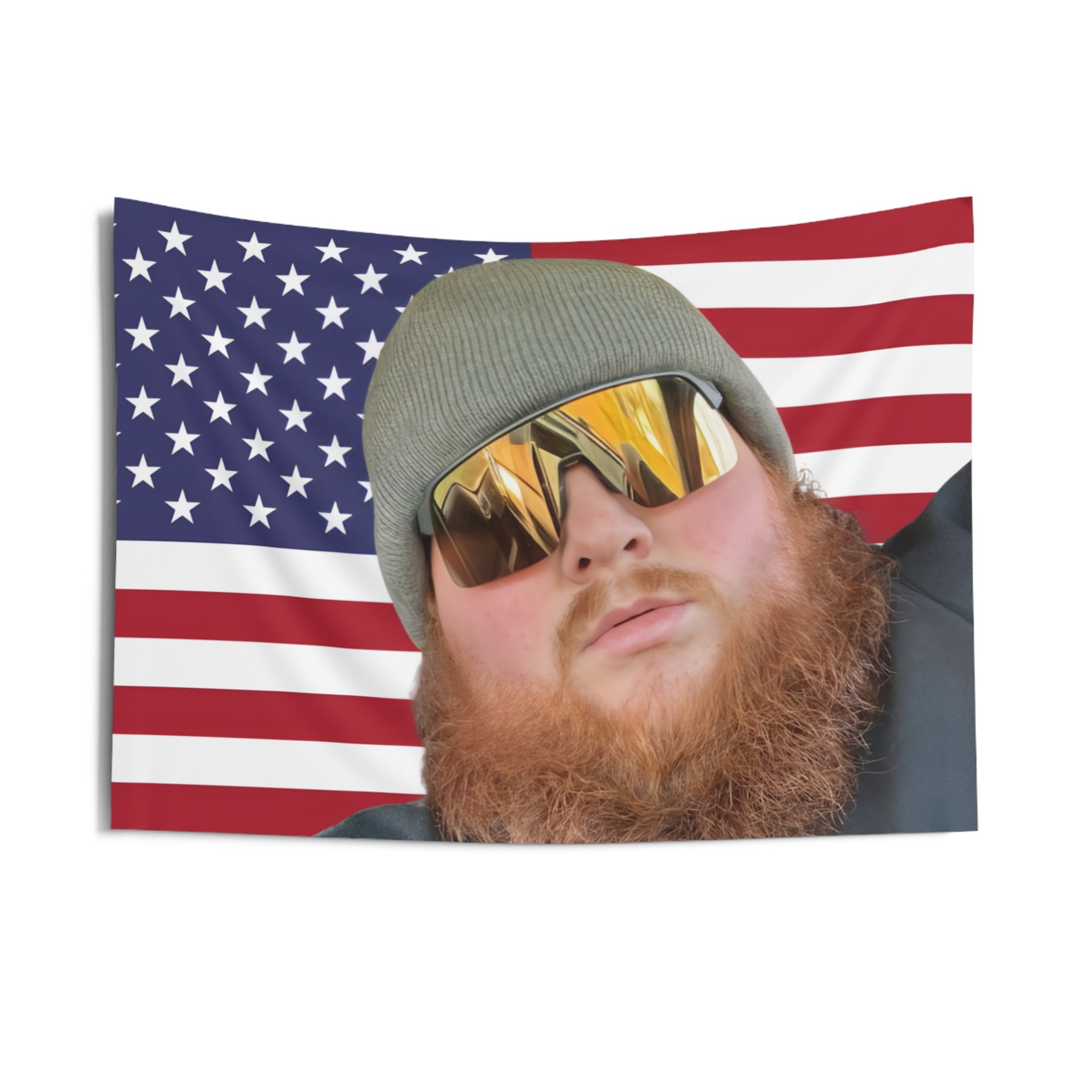 Caseoh American FREE TRACKED SHIPPING Flag Wall Tapestry/twitch