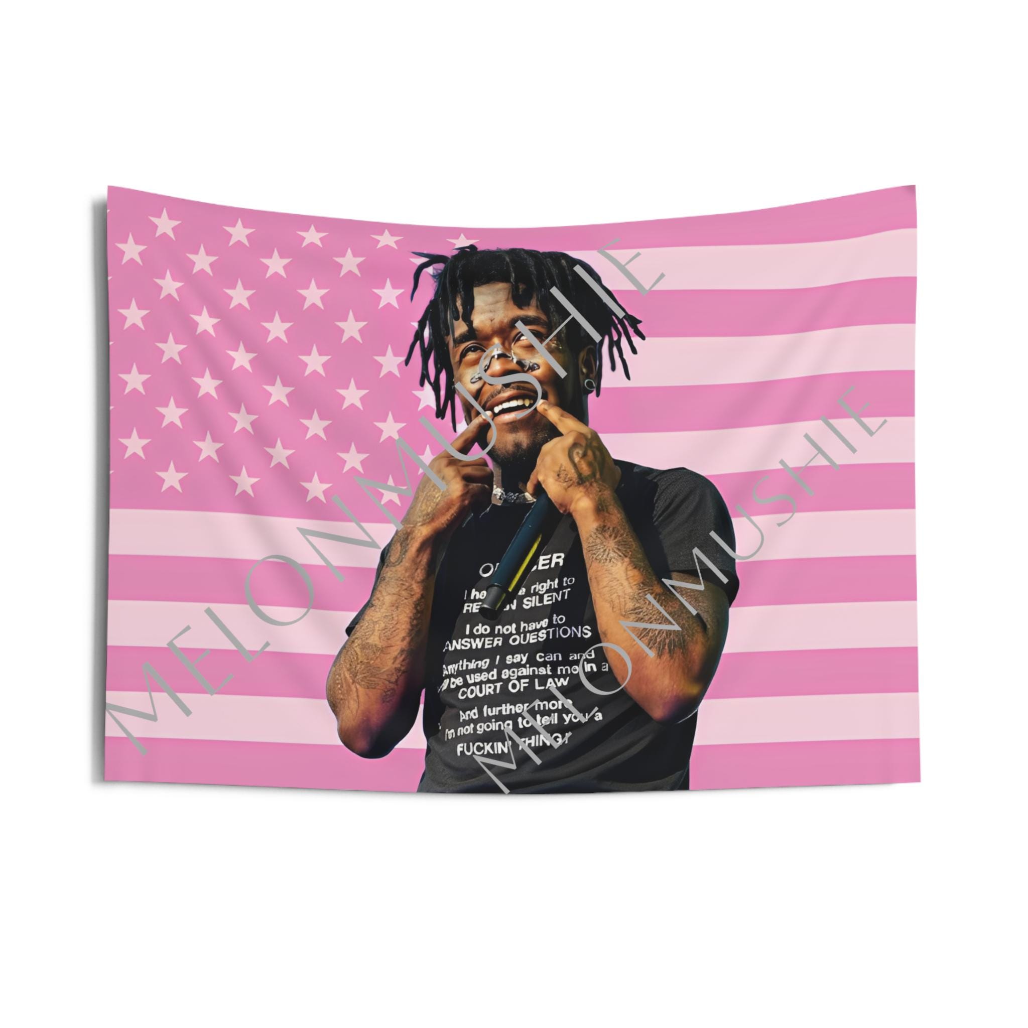 Lil Uzi Vert American Flag/free TRACKED Shipping/tapestry/rapper