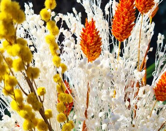 Bouquet de fleurs séchées moyennes - Été
