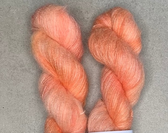 Peach Fuzz - Lace Weight - Hand Dyed Yarn