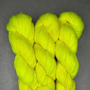 Neon Sunshine - 4 ply - Hand Dyed Yarn