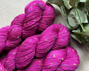 Hot Lips Fairy Lights - 4 ply - Hand Dyed Yarn
