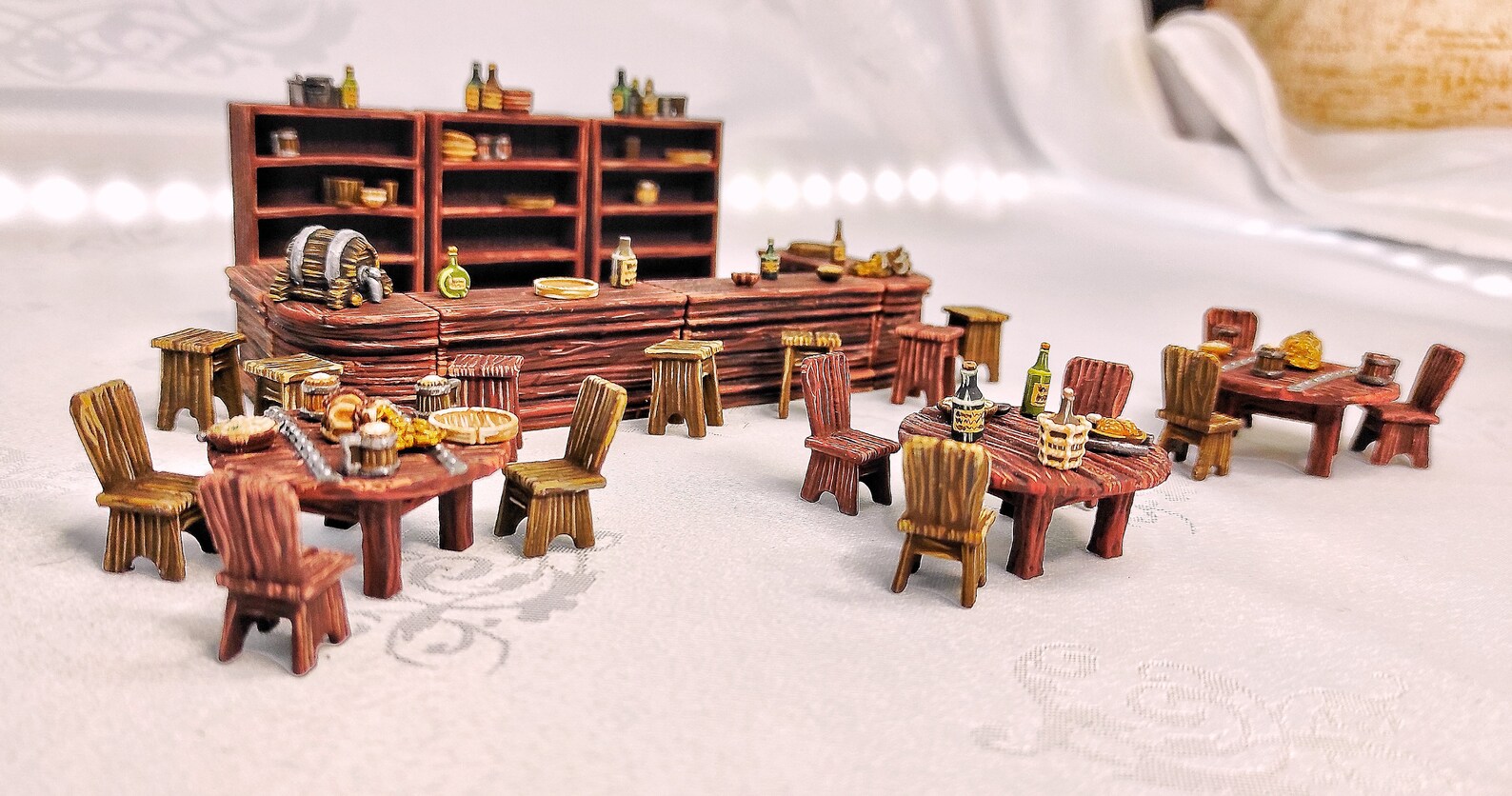DnD Painted 28mm Bar Tavern Items 3D printed large tavern set | Etsy