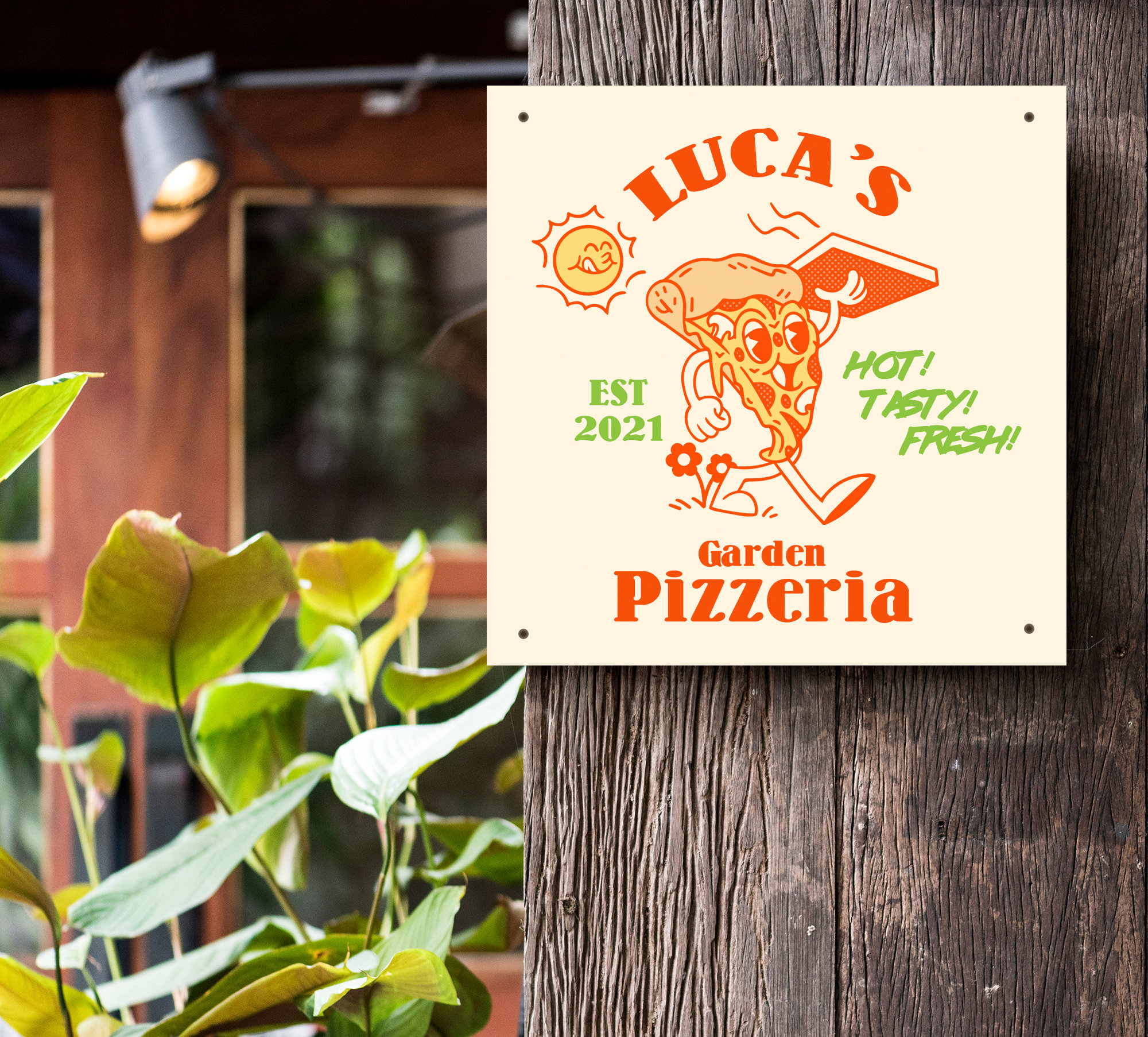 Personalised PIZZA Metal Aluminium Sign Kitchen Garden Cafe Etsy