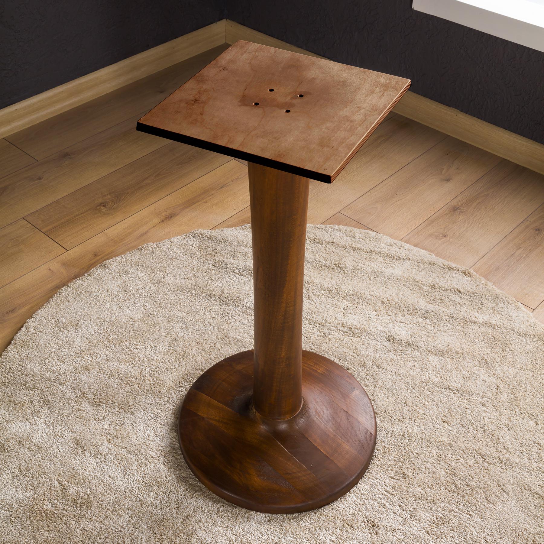 Tulip Leg for Table, Lime Wood Pedestal Legs for Glass Tables, Round Dining Table Leg for Epoxy or Marble Table Top Office Table