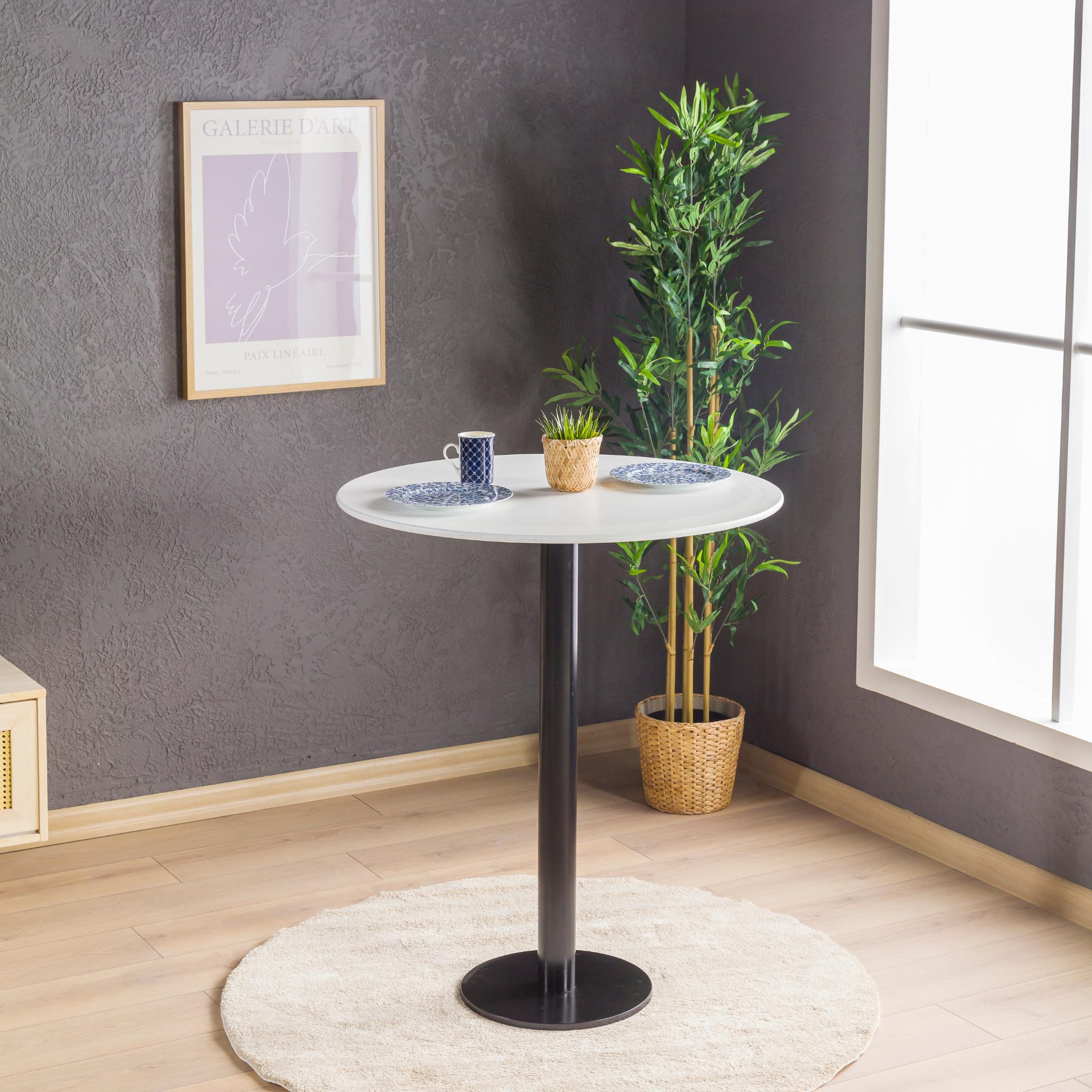 Small Space Bisto Table Metal Tulip Leg, 2 Person Seat Pub Bistro Table ...