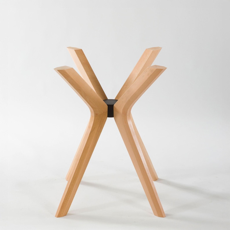 Solid Beech Wood Spider Legs for Dining Table 🪵 

Bring warmth and modern style to your space with these handcrafted solid beech wood spider legs. Perfectly designed to support round dining tables, glass tops, epoxy surfaces, or office desks, these pedestal legs combine strength and elegance for any setting.
