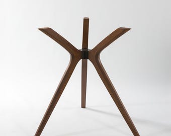 Counter Height Leg Solid Beech Wood: Bistro Dining Table Legs for Glass, Kitchen Islands Pedestal Leg