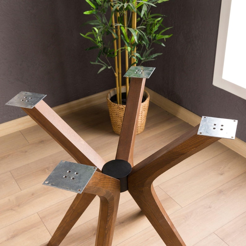 Solid Beech Wood Spider Legs for Dining Table 🪵 

Bring warmth and modern style to your space with these handcrafted solid beech wood spider legs. Perfectly designed to support round dining tables, glass tops, epoxy surfaces, or office desks, these pedestal legs combine strength and elegance for any setting.