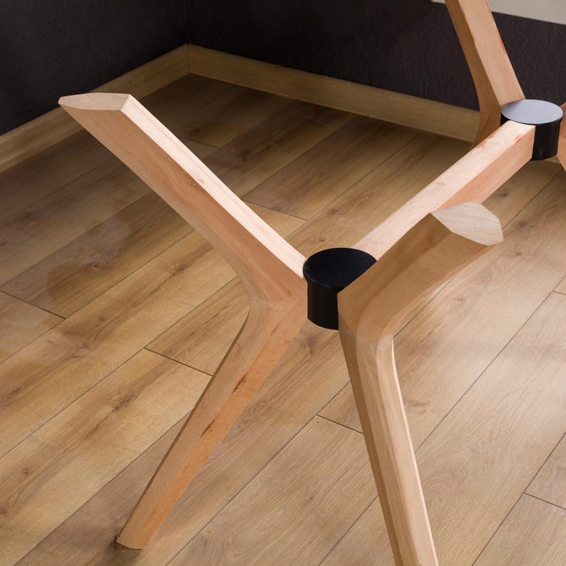 🪵 Dining Table Legs – Solid Beech Wood Pedestal Legs
Rectangle Large Table Base – Unfinished Dining Table Legs for Glass, Marble or Epoxy Tops

Add natural warmth and sturdy support to your dining or workspace with these handcrafted solid beech wood pedestal legs. Designed for large rectangular tabletops, these unfinished dining table legs offer a timeless farmhouse style that perfectly complements glass, marble, epoxy, or wood surfaces.