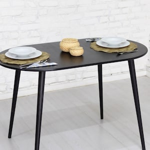 Handmade Oval Wooden Dining Table for 2 | Ideal for Small Homes ...