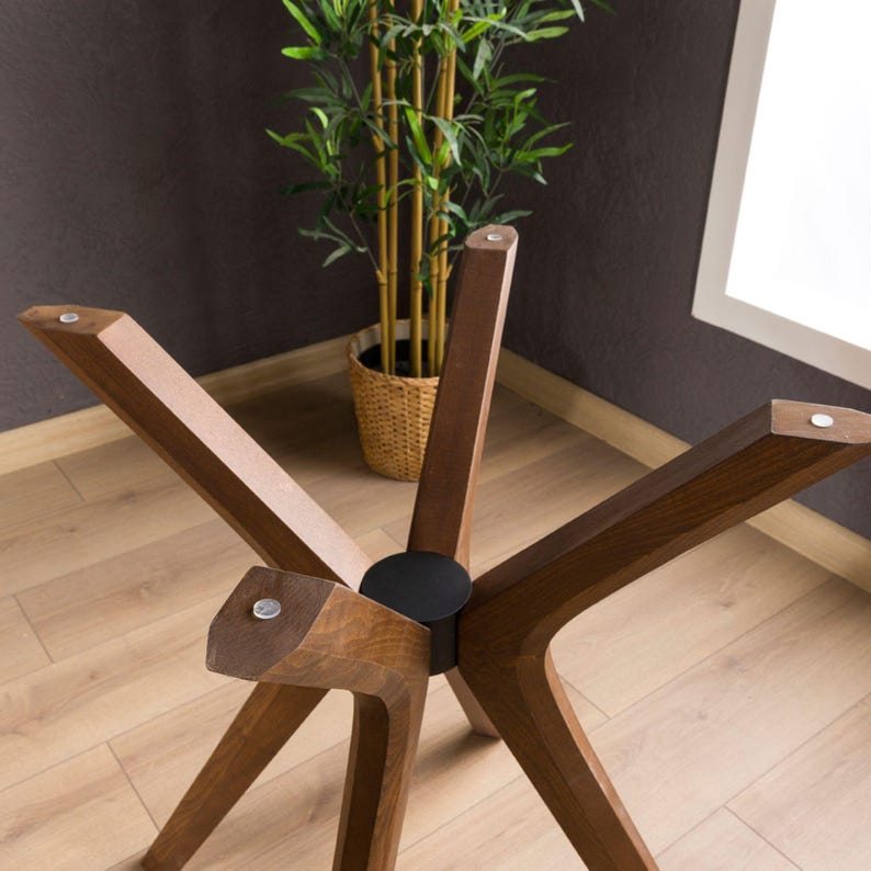 Solid Beech Wood Spider Legs for Dining Table 🪵 

Bring warmth and modern style to your space with these handcrafted solid beech wood spider legs. Perfectly designed to support round dining tables, glass tops, epoxy surfaces, or office desks, these pedestal legs combine strength and elegance for any setting.