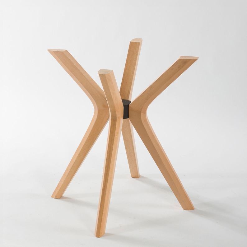 Solid Beech Wood Spider Legs for Dining Table 🪵 

Bring warmth and modern style to your space with these handcrafted solid beech wood spider legs. Perfectly designed to support round dining tables, glass tops, epoxy surfaces, or office desks, these pedestal legs combine strength and elegance for any setting.