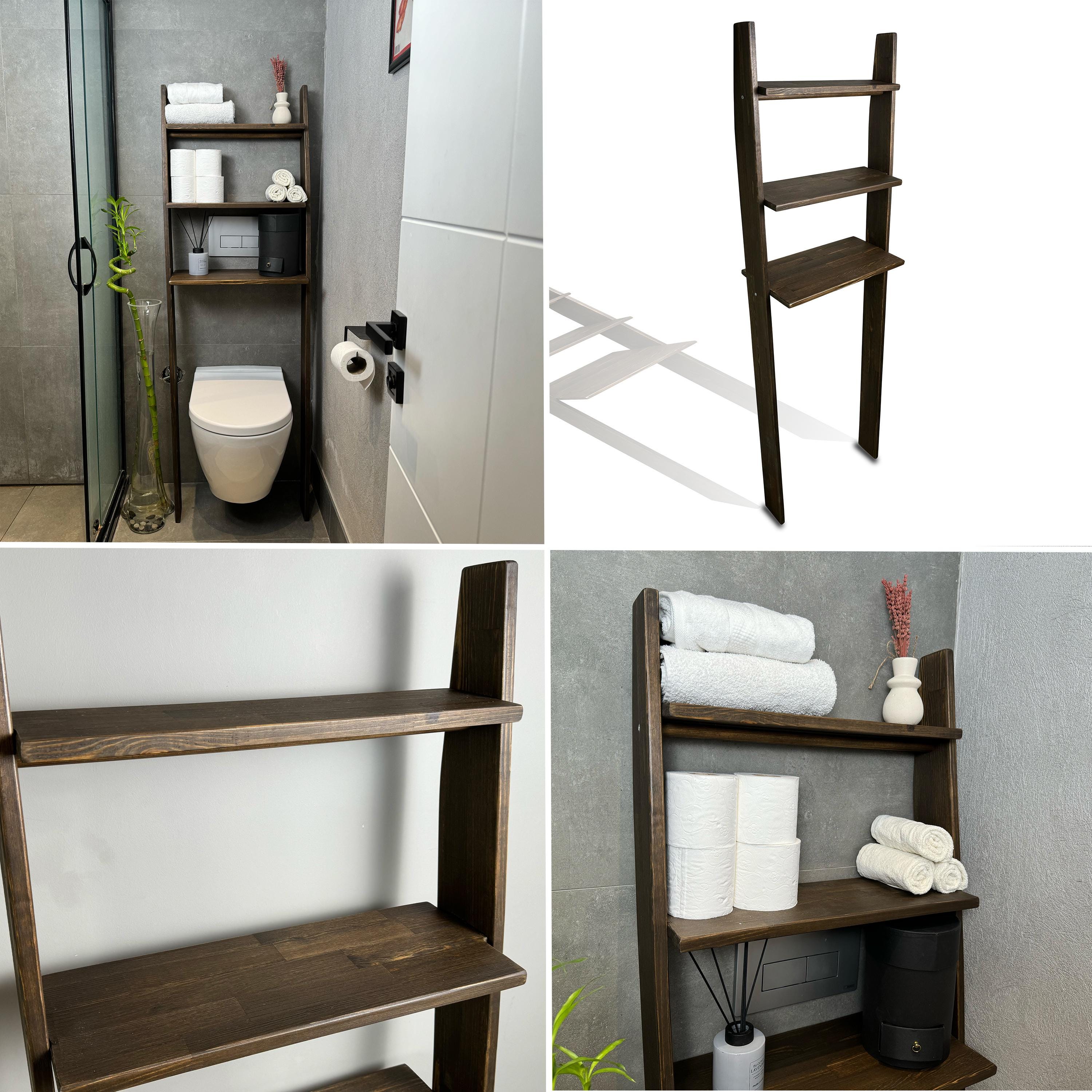 SMIBUY Scaffale portaoggetti sopra il water, organizer da bagno grande