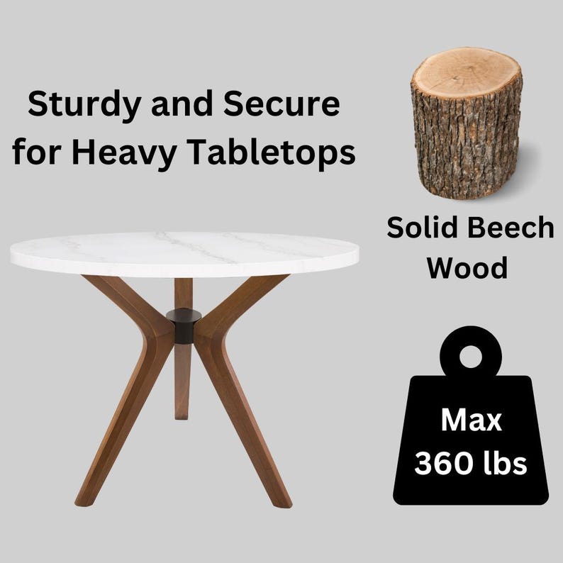 ⚖️ Weight Capacity: • Three-legged base supports up to 360 lbs (163 kg) • Four-legged base supports up to 400 lbs (181 kg)