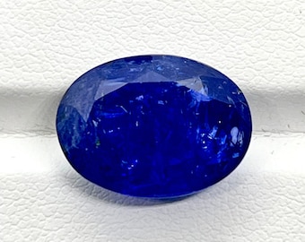 Faceted Oval Tanzanite Gemstone AAA+ Blue (16X11X8MM, 12.35 Carat)