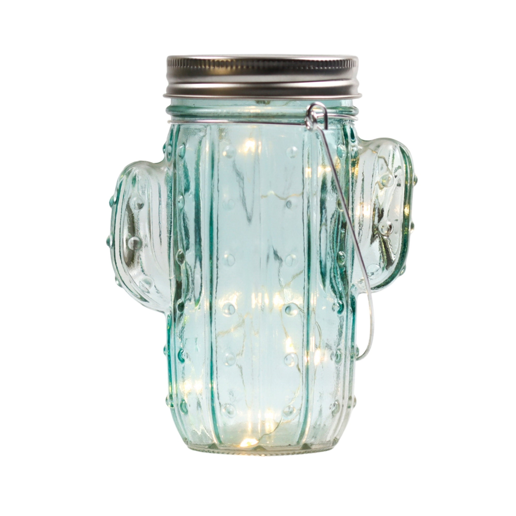 Tipsy Umbrella Cactus Shaped Mason Jar Light Cactus Decor Etsy Singapore