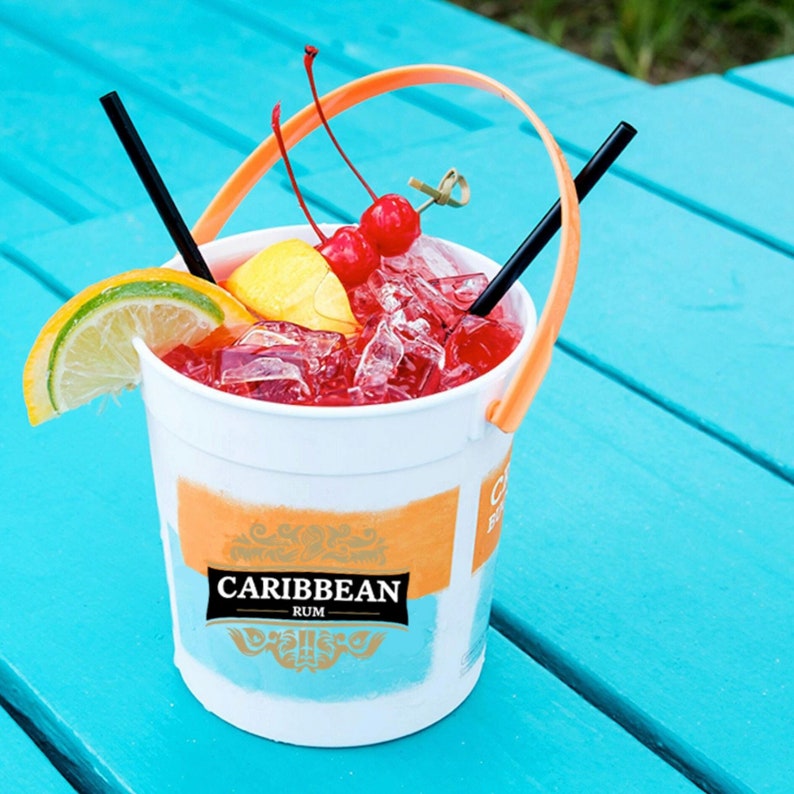 TIPSY UMBRELLA Plastic Cocktail Rum Buckets for Drinks Etsy