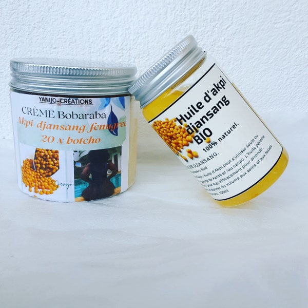 Duo cream Bobaraba / oil akpi djansang