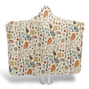 DnD Hooded Blanket: Microfiber Fleece Dungeons and Dragons Gift