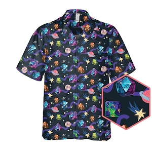 Camiseta DND Dice Galaxy: RPG de mesa de fantasía espacial, regalo hawaiano