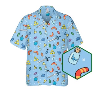 Hyrule Hawaiian Shirt: Fantasy Kingdom Video Game Gift