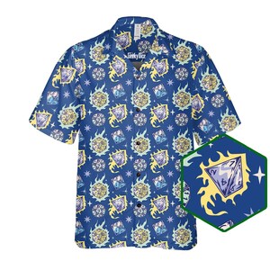 DnD Dice Hawaiian Shirt: Dungeons and Dragons Gift