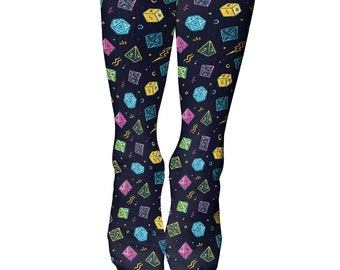 Dungeons and Dragons Socks: D20 Dice RPG Fantasy Socks