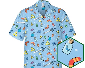 Zelda shirt, Zelda Hawaiian Shirt, Zelda gift, Zelda T-shirt, Zelda button up