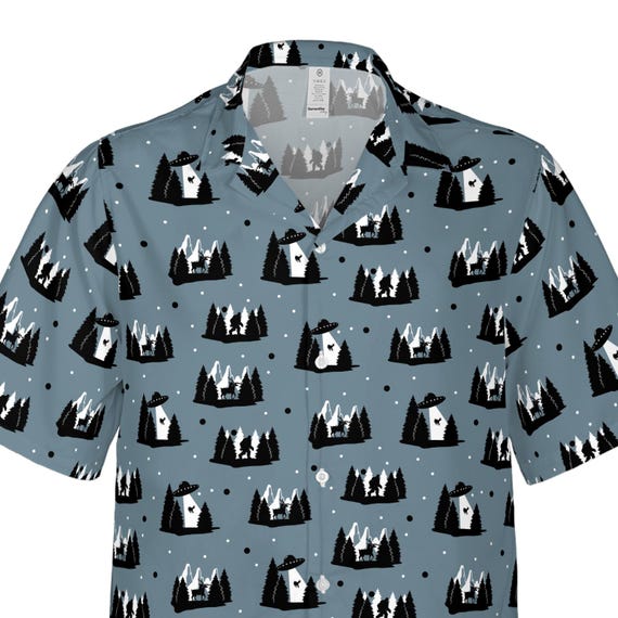 bigfoot dress shirt Amazon.com: Bigfoot Surfing Hawaiian Shirts for Men