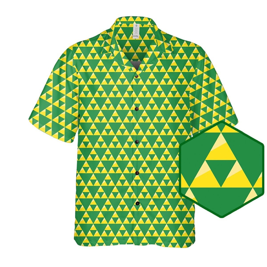 Zelda Triforce Shirt, Zelda Hawaiian Shirt, Zelda Gift, Zelda Tshirt