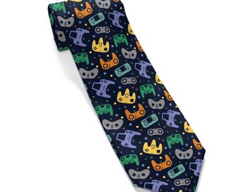 Game Controller Novelty Necktie - Neck Tie Nintendo Wii Sony
