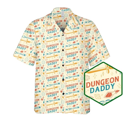 Dungeon Daddy Shirt Dnd Hawaiian Shirt Dnd Dad Shirt Dice Etsy