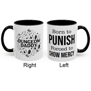 Dungeon Daddy-mugg, rolig DM-present, DnD mörk humor-mugg, RPG Dungeon Master-kaffekopp