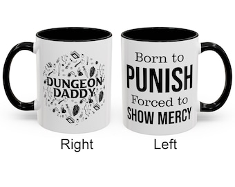 Dungeon Daddy Mug, Funny DM Gift, DnD Dark Humor Mug, RPG Dungeon Master Coffee Cup
