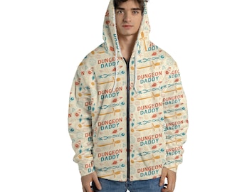 Dungeon daddy fleece hoodie dungeons and dragons hoodie dnd hoodie dnd shirt dungeon and dragon shirt dungeon master hoodie [SUPER WARM]